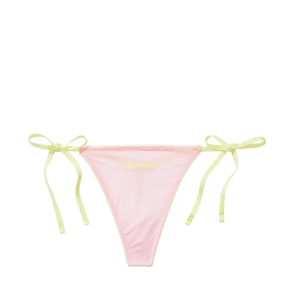 Victoria’s Secret Tease Side Tie V-String Valentine Panty New in Box One Size